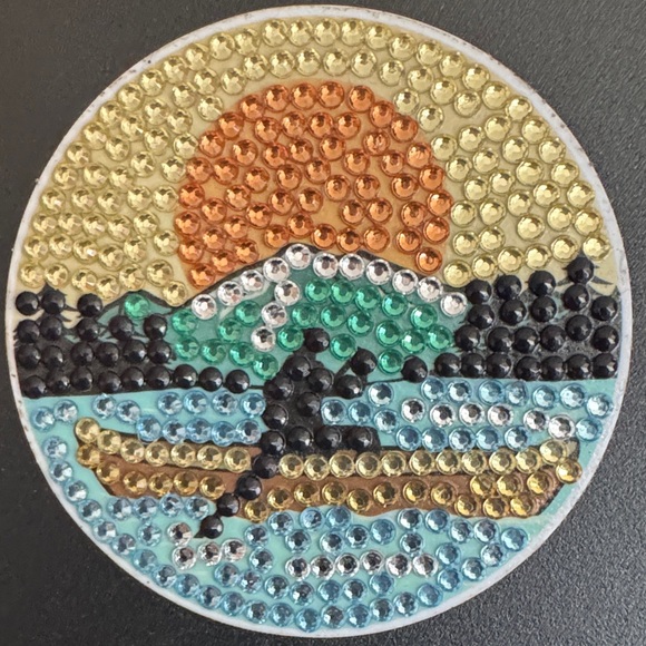 Handcrafted Diamond Art Magnet Set - Adventure By Day, Campfire By Night - Picture 3 of 6